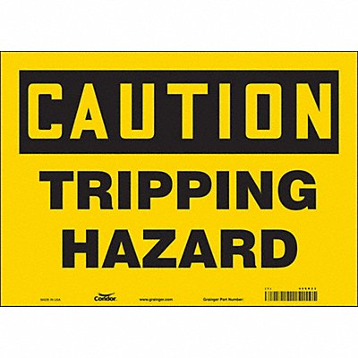 CONDOR 469R23 K1397 Safety Sign 10 inx14 in Vinyl
