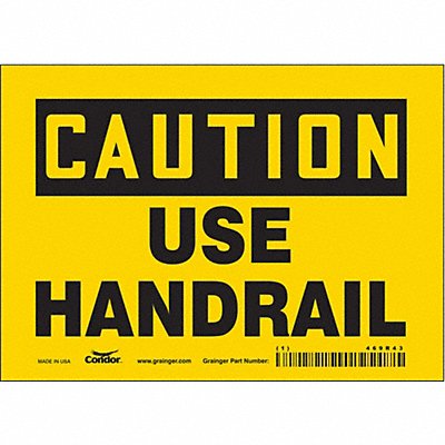 CONDOR 469R43 K1400 Safety Sign 5 inx7 in Vinyl