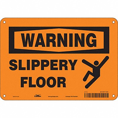 CONDOR 469T25 Safety Sign 7 in x 10 in Aluminum