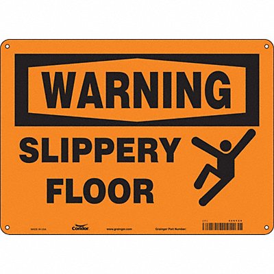 CONDOR 469T29 Safety Sign 10 inx14 in Polyethylene
