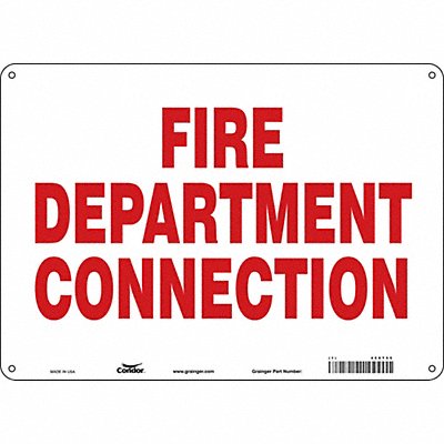CONDOR 469T55 Safety Sign 10 in x 14 in Aluminum