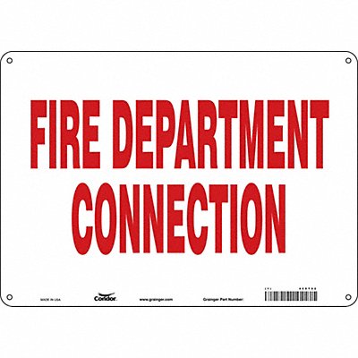 CONDOR 469T62 Safety Sign 10 in x 14 in Aluminum