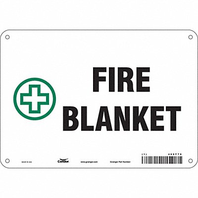 CONDOR 469T79 Safety Sign 7 in x 10 in Polyethylene