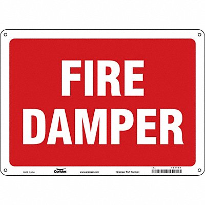 CONDOR 469T84 Safety Sign 10 in x 14 in Aluminum