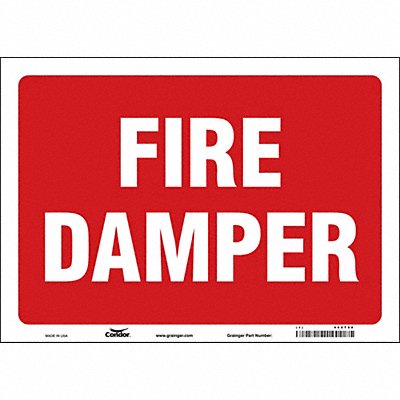 CONDOR 469T88 Safety Sign 10 in x 14 in Vinyl