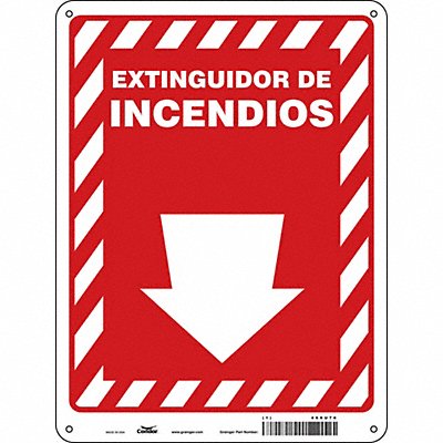 CONDOR 469U76 Safety Sign 12 in x 9 in Polyethylene
