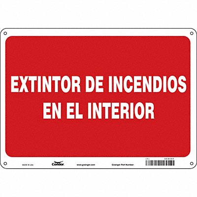 CONDOR 469V01 Safety Sign 10 in x 14 in Aluminum