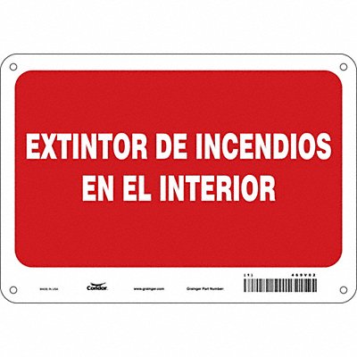 CONDOR 469V02 Safety Sign 7 in x 10 in Polyethylene