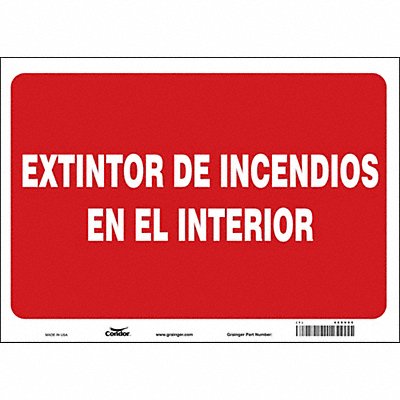 CONDOR 469V05 Safety Sign 10 in x 14 in Vinyl