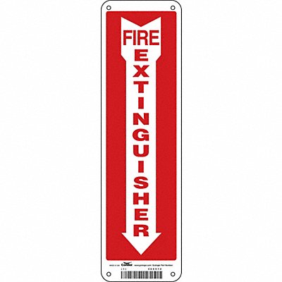 CONDOR 469V14 Safety Sign 14 in x 4 in Aluminum