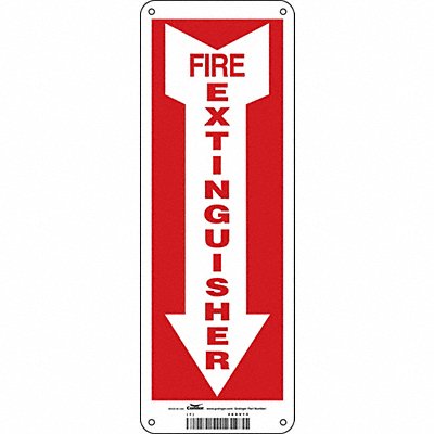 CONDOR 469V15 J7050 Safety Sign 14 in x 5 in Aluminum
