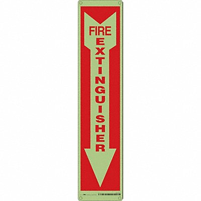 CONDOR 469V30 K2114 Safety Sign 18 in x 4 in Aluminum