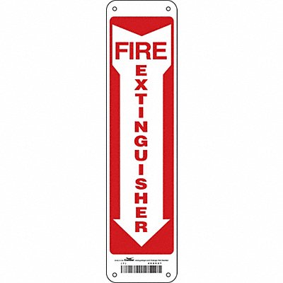 CONDOR 469V47 Safety Sign 14 x 3 1/2 in Polyethylene