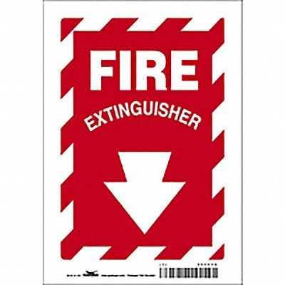 CONDOR 469V90 Safety Sign 10 in x 7 in Polyethylene