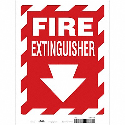 CONDOR 469W10 J7049 Safety Sign 12 in x 9 in Vinyl
