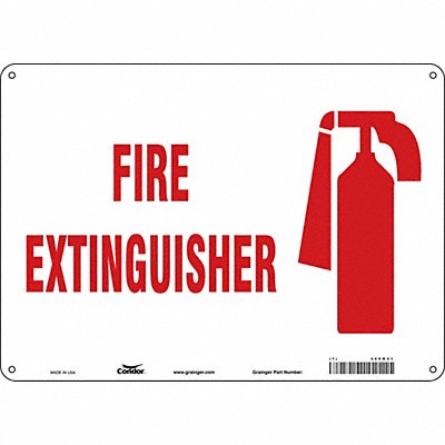 CONDOR 469W21 Safety Sign 10 in x 14 in Aluminum