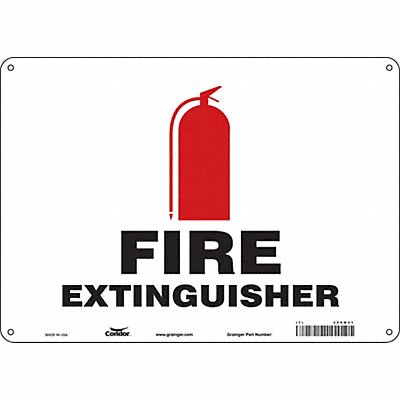 CONDOR 469W31 Safety Sign 10 in x 14 in Aluminum