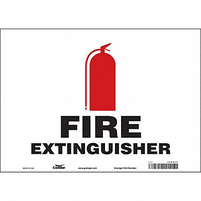 CONDOR 469W39 Safety Sign 10 in x 14 in Vinyl