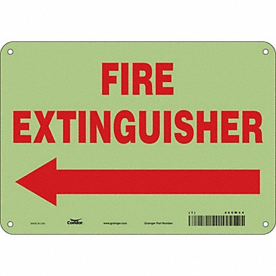 CONDOR 469W44 Safety Sign 7 in x 10 in Polyethylene
