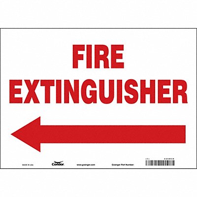 CONDOR 469W49 Safety Sign 10 in x 14 in Vinyl