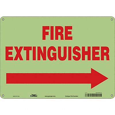 CONDOR 469W55 Safety Sign 10 in x 14 in Polyethylene