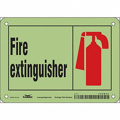 CONDOR 469W86 Safety Sign 5 in x 7 in Polyethylene