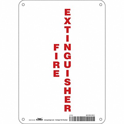 CONDOR 469X02 Safety Sign 10 in x 7 in Aluminum