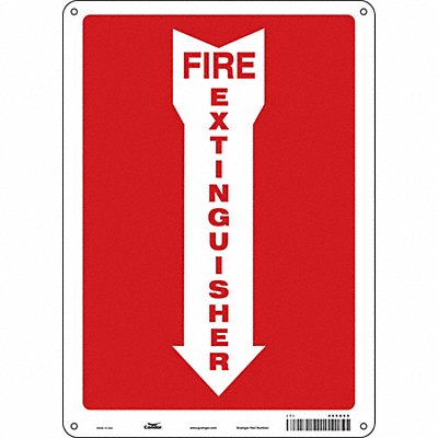CONDOR 469X09 Safety Sign 14 in x 10 in Aluminum