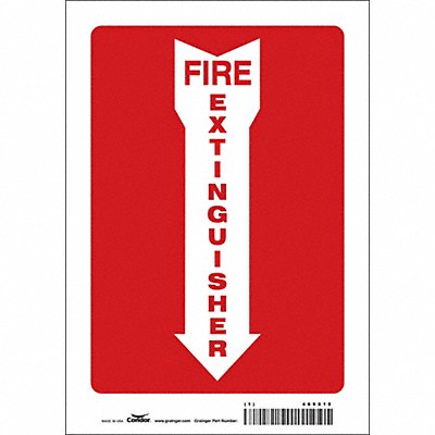CONDOR 469X15 Safety Sign 10 in x 7 in Vinyl