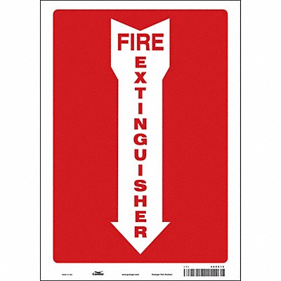 CONDOR 469X16 Safety Sign 14 in x 10 in Vinyl