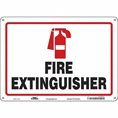 CONDOR 469X43 Safety Sign 10 in x 14 in Polyethylene