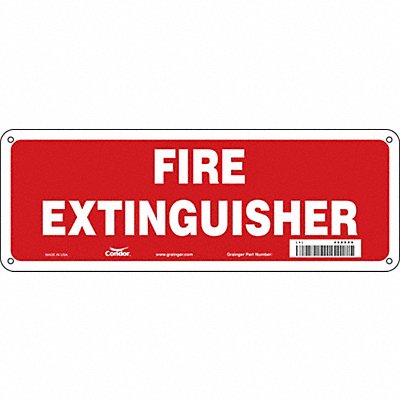 CONDOR 469X69 Safety Sign 5 in x 14 in Aluminum