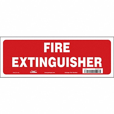 CONDOR 469X72 Safety Sign 5 in x 14 in Vinyl