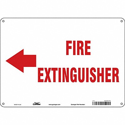 CONDOR 469X79 Safety Sign 10 in x 14 in Aluminum
