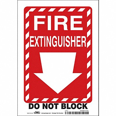 CONDOR 469Y15 Safety Sign 10 in x 7 in Vinyl
