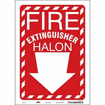 CONDOR 469Y44 Safety Sign 14 in x 10 in Vinyl