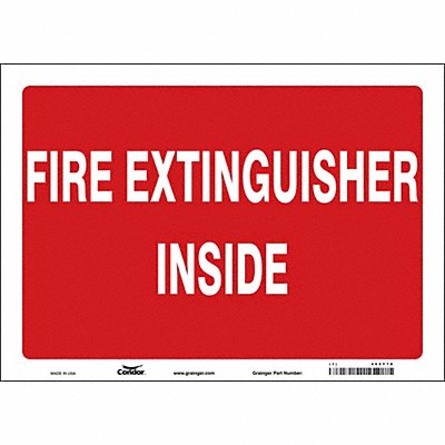 CONDOR 469Y78 Safety Sign 10 in x 14 in Vinyl