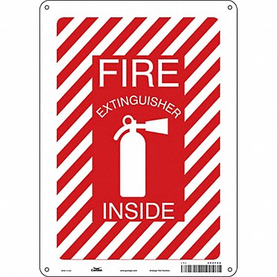 CONDOR 469Y80 Safety Sign 14 in x 10 in Aluminum