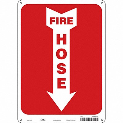 CONDOR 469Y98 Safety Sign 14 in x 10 in Aluminum