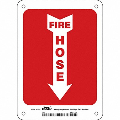 CONDOR 469Z03 Safety Sign 7 in x 5 in Vinyl