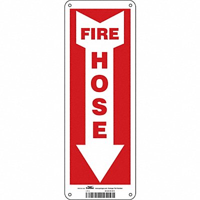 CONDOR 469Z09 Safety Sign 14 in x 5 in Glow Vinyl