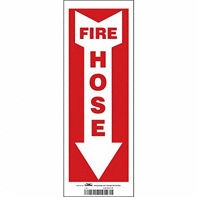 CONDOR 469Z15 J7054 Safety Sign 14 in x 5 in Vinyl