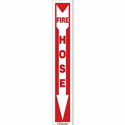 CONDOR 469Z16 J7054 Safety Sign 24 in x 4 in Vinyl