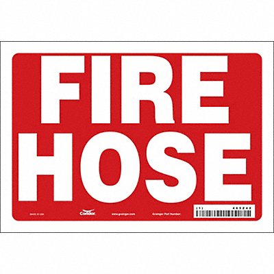 CONDOR 469Z42 Safety Sign 7 in x 10 in Vinyl