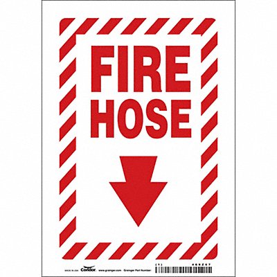 CONDOR 469Z67 J7051 Safety Sign 10 in x 7 in Polyethylene