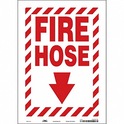 CONDOR 469Z70 J7051 Safety Sign 14 in x 10 in Vinyl