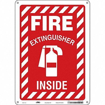 CONDOR 469Z78 Safety Sign 14 in x 10 in Aluminum