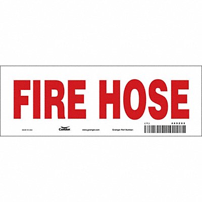 CONDOR 469Z92 Safety Sign 3 1/2 in x 10 in Vinyl