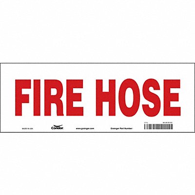 CONDOR 469Z93 Safety Sign 5 in x 14 in Vinyl