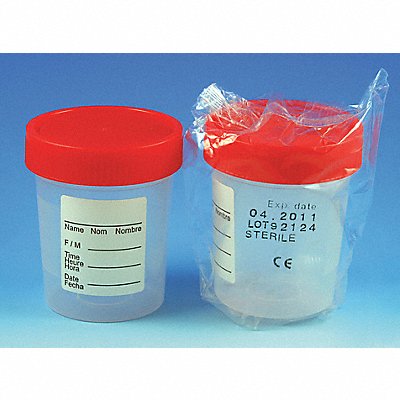 GLOBE SCIENTIFIC 5912 Collection Cup 118 mL 72.5 mm H PK100